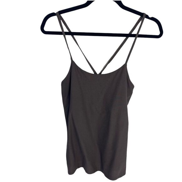 Eileen Fisher Brown Rayon XS Spaghetti Strap Tank Top camisole - Picture 1 of 7
